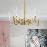 Crystal Chandelier Delta 12xg4 arany