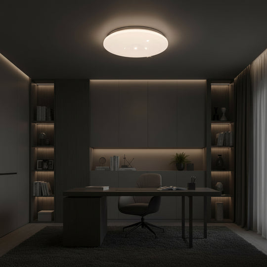 Star LED mennyezeti lámpa 35 cm, 31W, 3000K / 4000K / 6000K, fehér, fém és akril LED mennyezeti lámpák Alapértelmezett cím Alessandro Design