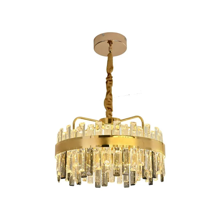 Achim LED -csillár távirányítóval, 120W, Daisy, 50 cm átmérőjű, arany