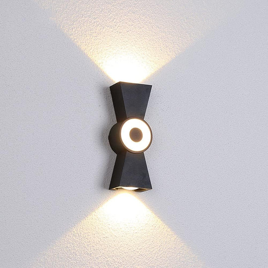 Kültéri LED fali lámpa AX161, 7W, fém, fekete Kültéri fali lámpák Alapértelmezett cím Alessandro Design
