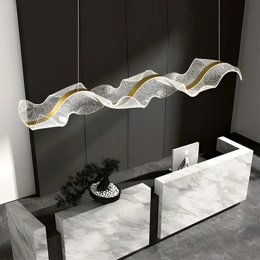 LED LED felfüggesztett AMI 80W, lineáris, hideg/forró/semleges fény, arany, állítható magasság