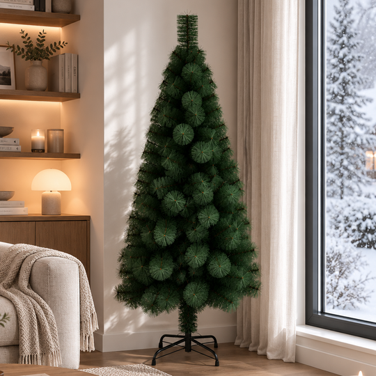 mesterséges fenyő MANIITSOQ, 210 cm, 280 hegy, fém tartó, zöld