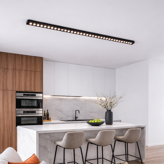 Lineáris LED projektor Alkalmazott rács 48 W, Semleges Fény 4000K, 45 forrás, 1,2 méter LED mennyezeti lámpák Alapértelmezett cím Alessandro Design