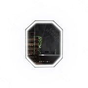 Polygon LED -tükör, 60x80cm, Ralya érzékelő mozgásflow marcello, letiltási rendszer, óra és hőmérő, daimable