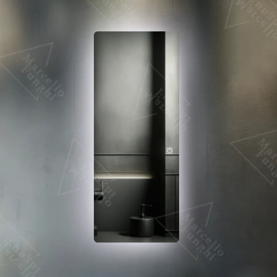 Téglalap alakú LED tükör 60x150cm Marcello Touch öltözködés Quarzo