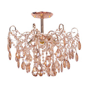 Crystal Chandelier fiamma, 4x E27, 50 cm átmérőjű, arany