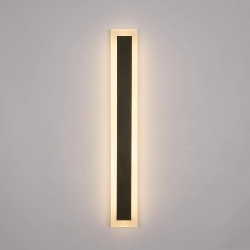 Vigyen fel mack külső LED -t, 30 cm, 4W, IP65, fém, lineáris, fekete