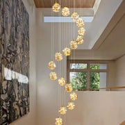 LED Crystal Chandelier Kilkenny Culmino, 144W, semleges fény, 60 cm átmérőjű, arany