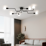 Modernista csillár Hexa 6, 6x E27, Fekete, Modern Design