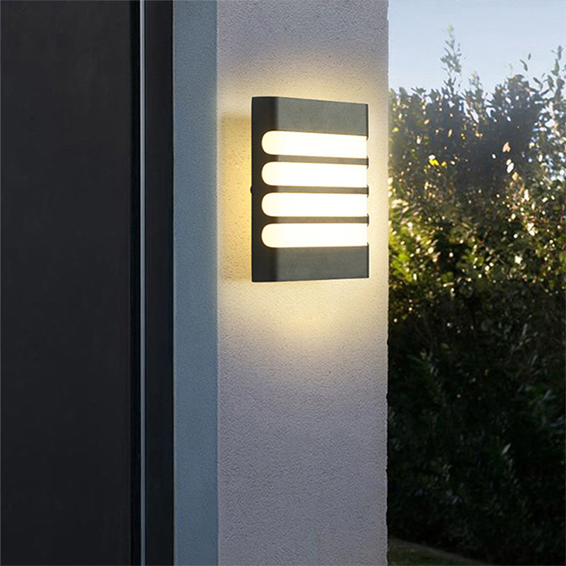 Raisa külső fali lámpa, 18W, 6000K, fekete