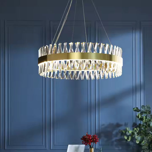 CASERTA LED csillár távirányítóval, 41 W, szabályozható, átmérő 40 cm, arany