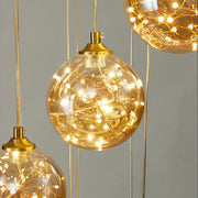 LED Crystal Chandelier Kilkenny Culmino, 144W, semleges fény, 60 cm átmérőjű, arany