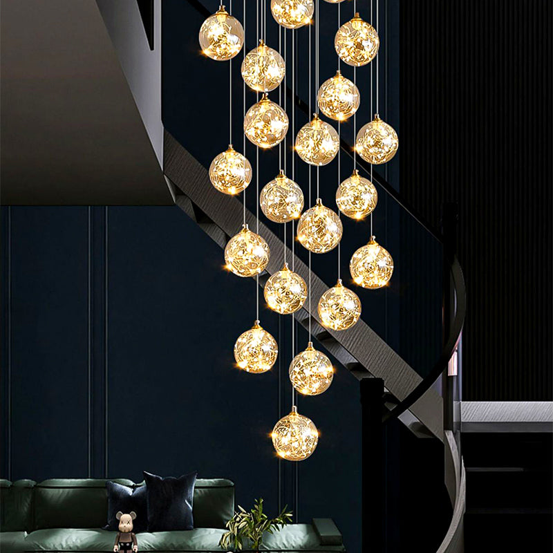 LED Crystal Chandelier Kilkenny Culmino, 144W, semleges fény, 60 cm átmérőjű, arany