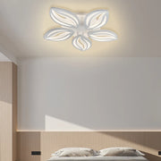 LED -csillár orchidea távirányítóval, 65W, 5 szirom, hideg/forró/semleges fény, instabil, fehér