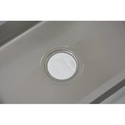 Rozsdamentes acél konyhai mosogató, 50x40x21cm, kiegészítőkkel, szálcsiszolt rozsdamentes