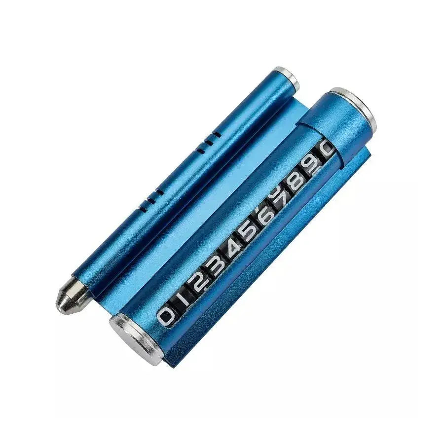 Autó támogatás a telefonszám megjelenítéséhez, kék