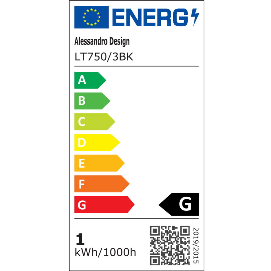 LED csillár távirányítóval 73W, 3 elem, hideg/meleg/semleges fény, szabályozható, fekete, LT750/3BK