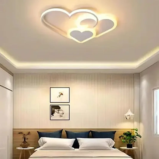 LED -csillár távirányítóval AMI 50W, 3 szív, hideg/forró/semleges fény, instabil, fehér