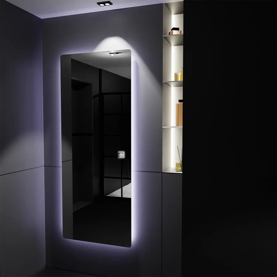 Téglalap alakú LED tükör 60x150cm Marcello Touch öltözködés Quarzo