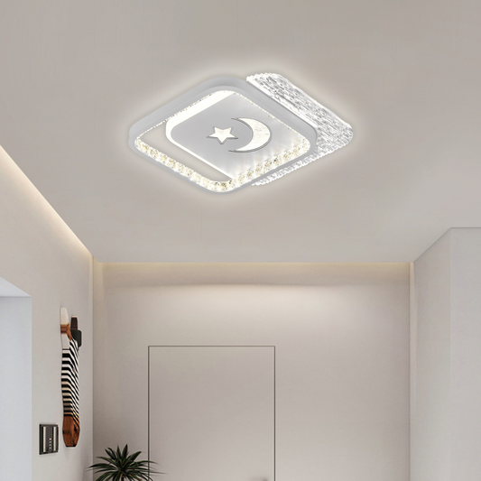 LED LED Peru 36W, 2 négyzet, hideg/forró/semleges fény, fekete