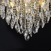 Crystal Chandelier fiamma, 6x E14, 45 cm átmérőjű, arany