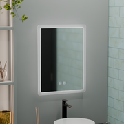 Mirror LED Touch Alecsidra -szigorú rendszer 45x60cm