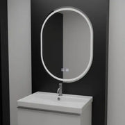 Ovális LED -tükör, 60x80cm, Velara Touch, Szabadságrendszer, Dimable