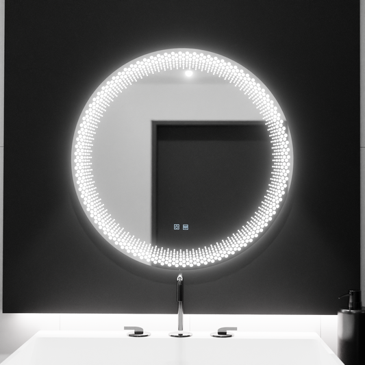 60 cm -es kerek LED -tükör, Stellaire Touch, Letiltó Rendszer, Daisy