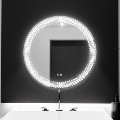 60 cm -es kerek LED -tükör, Stellaire Touch, Letiltó Rendszer, Daisy