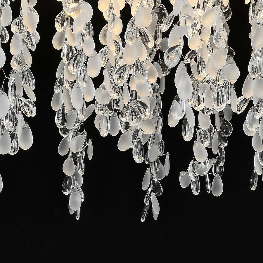 Crystal Chandelier fiamma, 6x E14, 45 cm átmérőjű, arany