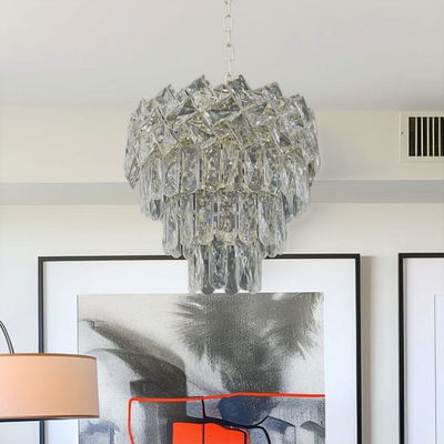 Crystal Chandelier Windsor Petito 3xe27, 30 cm átmérőjű, fényes króm, állítható magasság