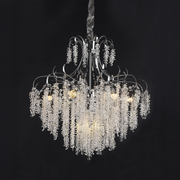 Crystal Chandelier fiamma, 6x E14, 45 cm átmérőjű, arany