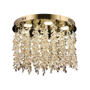 Crystal LED csillár LLC213/400GD kerek, 22W, hideg/meleg/semleges fény, kristály, arany