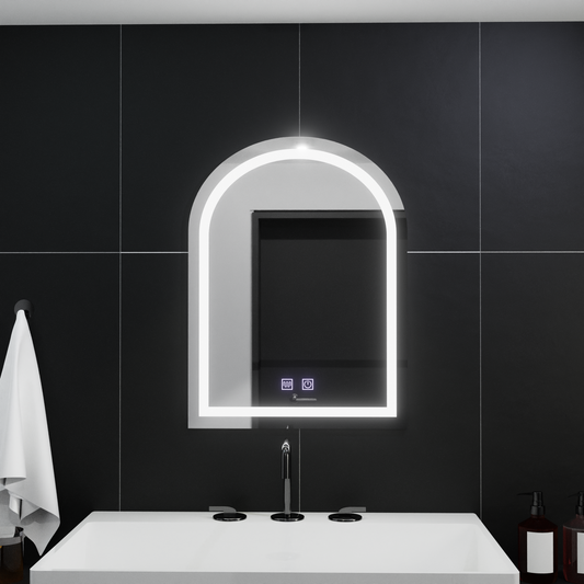 Arcata 60x80cm LED -tükör, Arco Touch, leolvasztási rendszer, dimálható