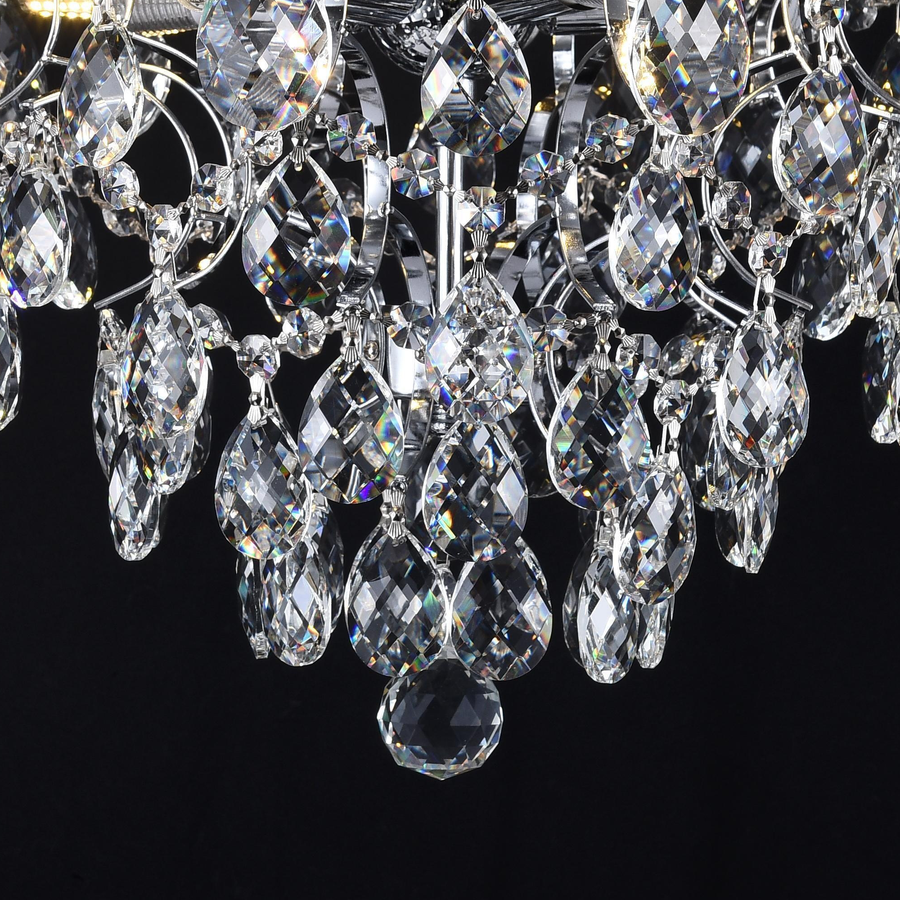 Crystal Chandelier fiamma, 6x E14, 45 cm átmérőjű, arany