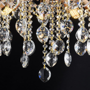 Crystal Chandelier fiamma, 6x E14, 45 cm átmérőjű, arany