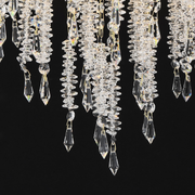 Crystal Chandelier fiamma, 6x E14, 45 cm átmérőjű, arany