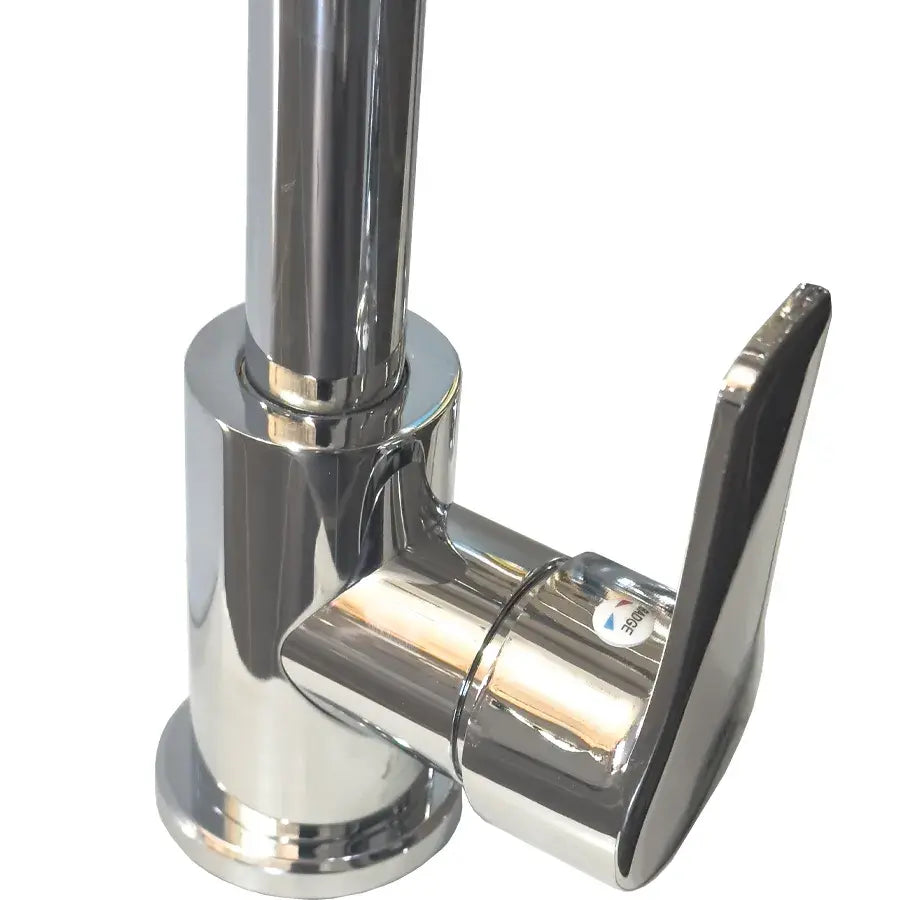 Rozsdamentes acél konyhai akkumulátor, króm, forgócső, magas WH207