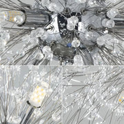 Schönbrunn Crystal Chandelier, 12x G9, 60 cm átmérőjű, fényes ezüst, állítható magasság