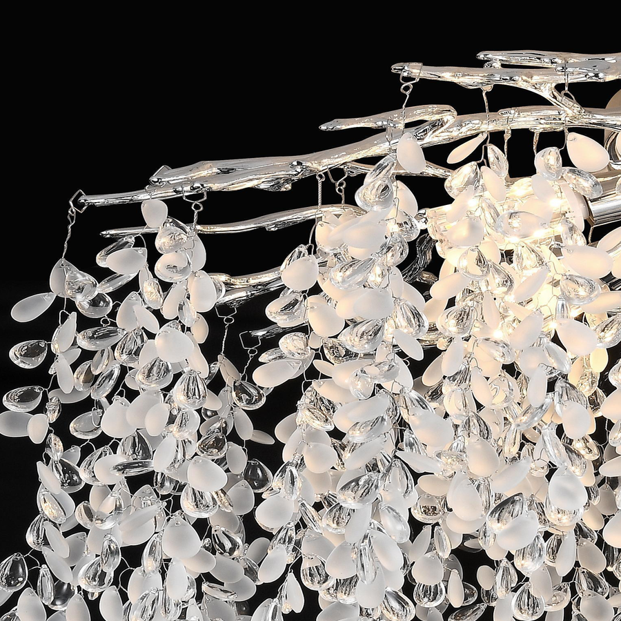 Crystal Chandelier fiamma, 6x E14, 45 cm átmérőjű, arany