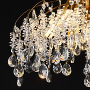 Crystal Chandelier fiamma, 6x E14, 45 cm átmérőjű, arany