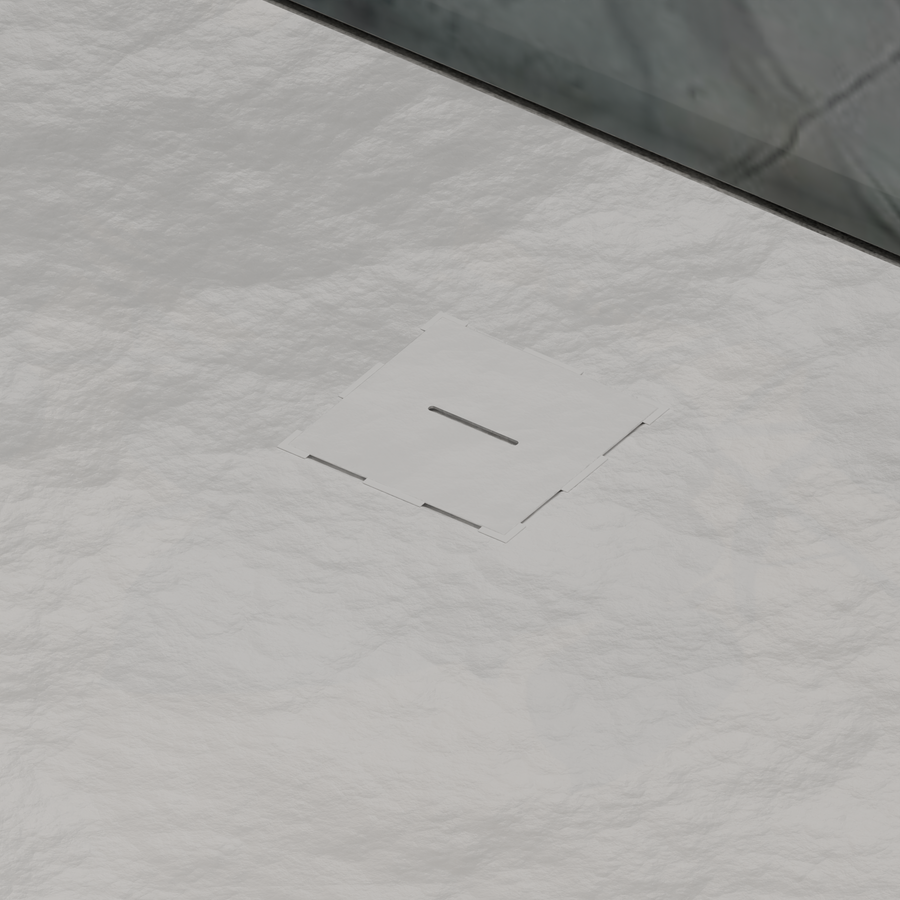 Téglalap alakú zuhanyozás 80x120 cm, vékony 3 cm, fényes fehér