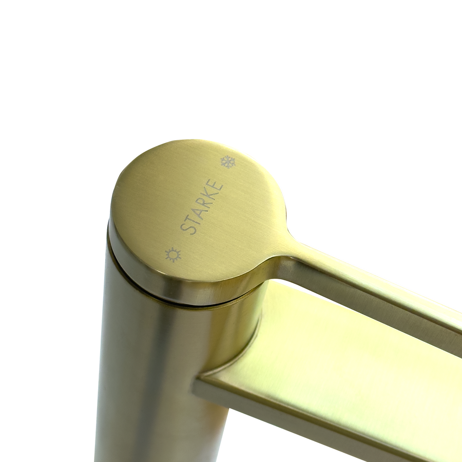 Washbasin akkumulátor, egészségügyi sárgaréz, arany, 7207H/D