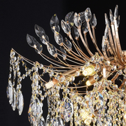 Crystal Chandelier fiamma, 6x E14, 45 cm átmérőjű, arany
