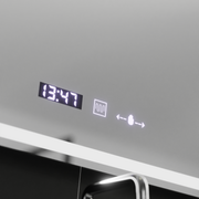 Téglalap alakú LED -tükör, 90x60cm, Belleza rifleso puro mozgásglow marcello, leolvasztási rendszer, óra és hőmérő, kozmetikai lupa, dimablable