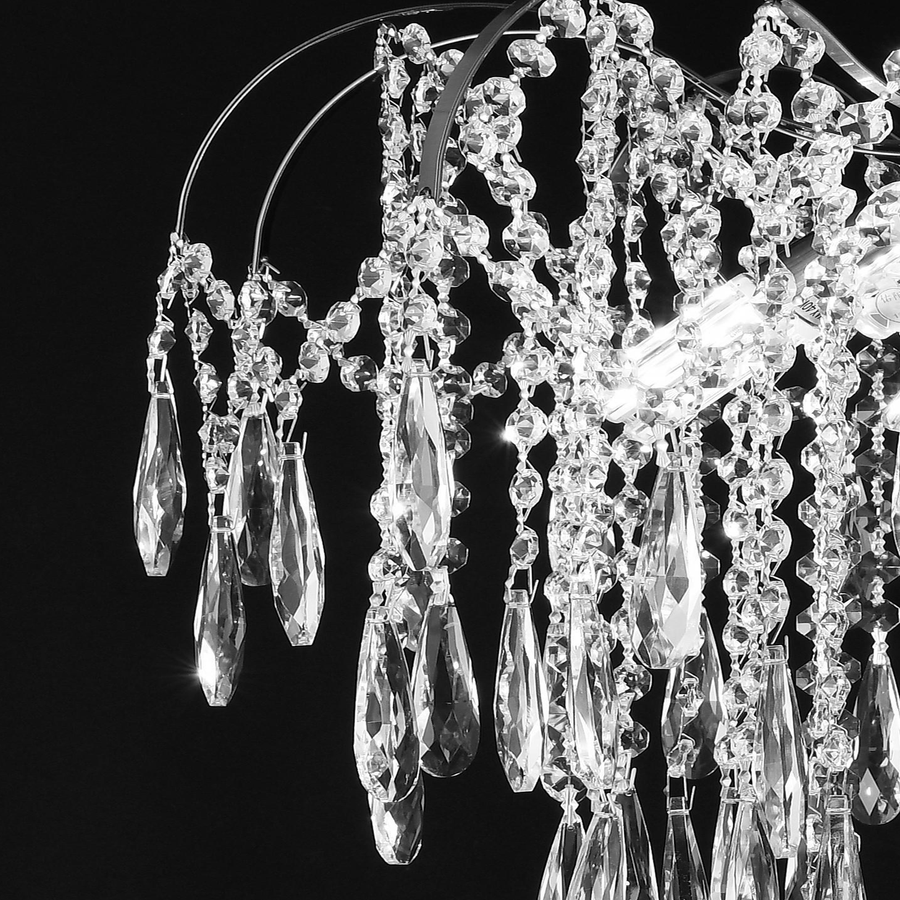 Crystal csillár CC9324/5CH, 5x E14, átmérő 49cm, króm