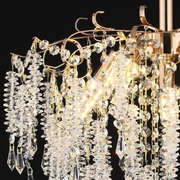 Crystal Chandelier fiamma, 6x E14, 45 cm átmérőjű, arany