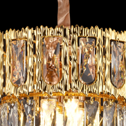 Belvedere Petito 3XE14 Crystal Chandelier, 30 cm átmérőjű, fényes arany, állítható magasság