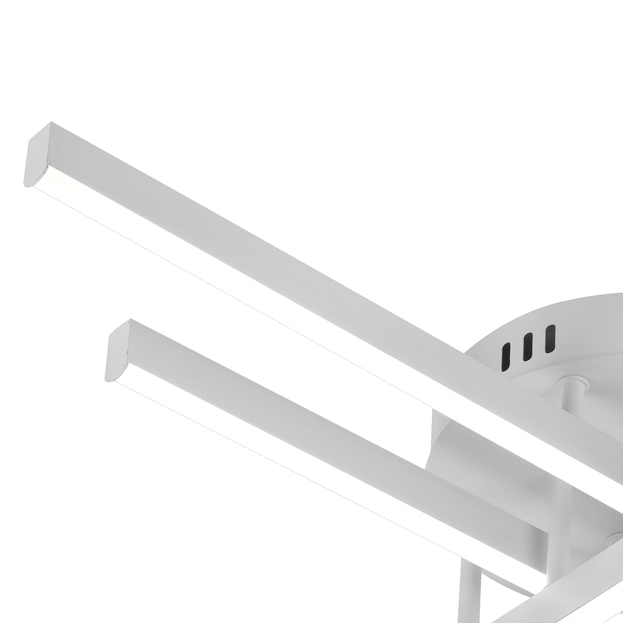 LED -csillár Gio távirányítóval, 43W, 4 elem, hideg/semleges fény/semleges, fehér, fehér