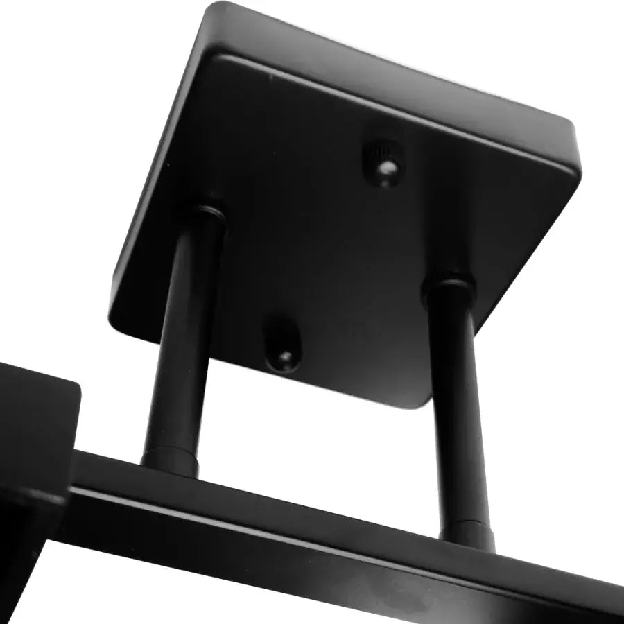 Lust Wood Vanja fa négyzet alakú lámpával 2 x Dulie E27 Fekete Fehér